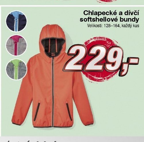 Chlapecké a dívčí softshellové bundy