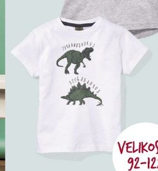 Dětské tričko s potiskem (dinosauři)