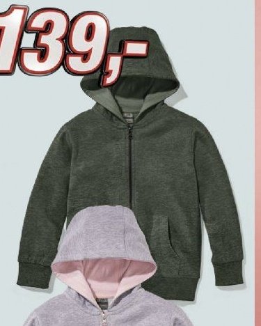 Dětská mikina na zip (tmavě zelená)