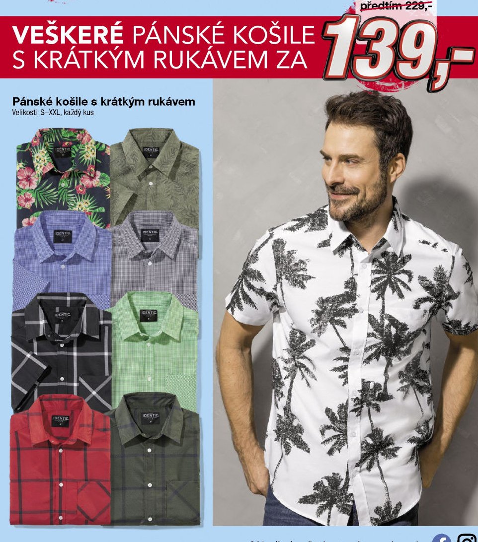 Pánské košile s krátkým rukávem