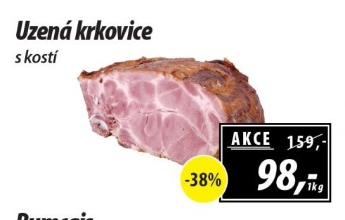 Uzená krkovice s kostí