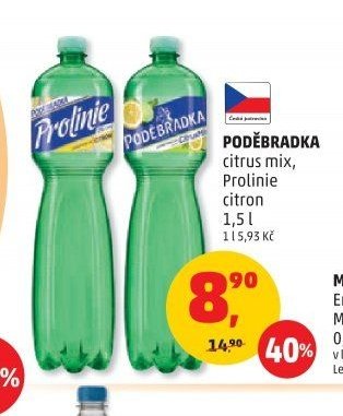 Poděbradka citrus mix, Prolinie citron