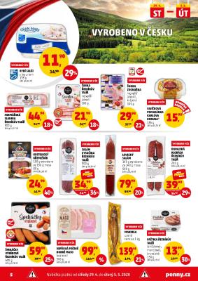 aktuální leták Penny Market 29.4.2020-4.5.2020