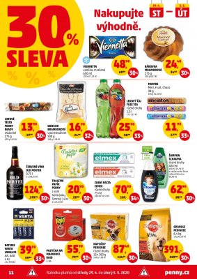 aktuální leták Penny Market 29.4.2020-5.5.2020