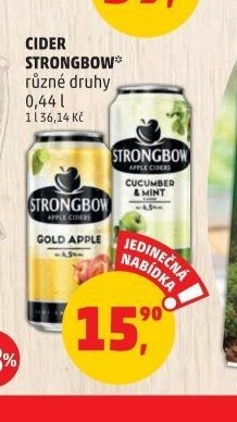 Cider Strongbow různé druhy