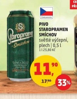 Pivo Staropramen Smíchov