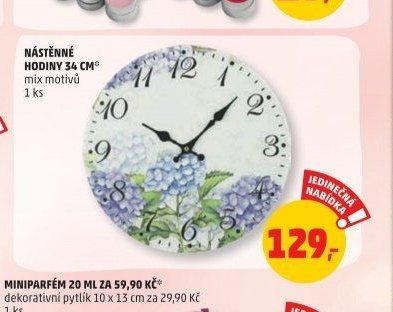 NÁSTĚNNÉ HODINY 34 CM