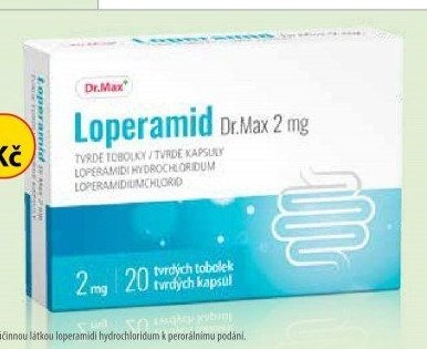 Loperamid Dr.Max 2 mg, 20 tvrdých tob.