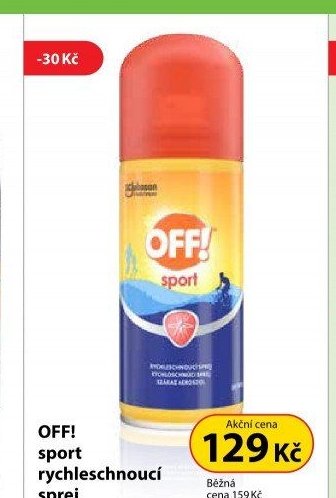 OFF! sport rychleschnoucí sprej, 100 ml