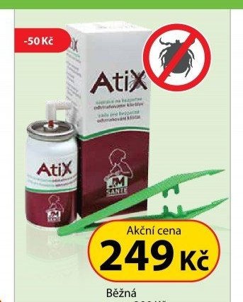 Atix sprej pro bezpečné odstraňování klíšťat 9 ml + pinzeta