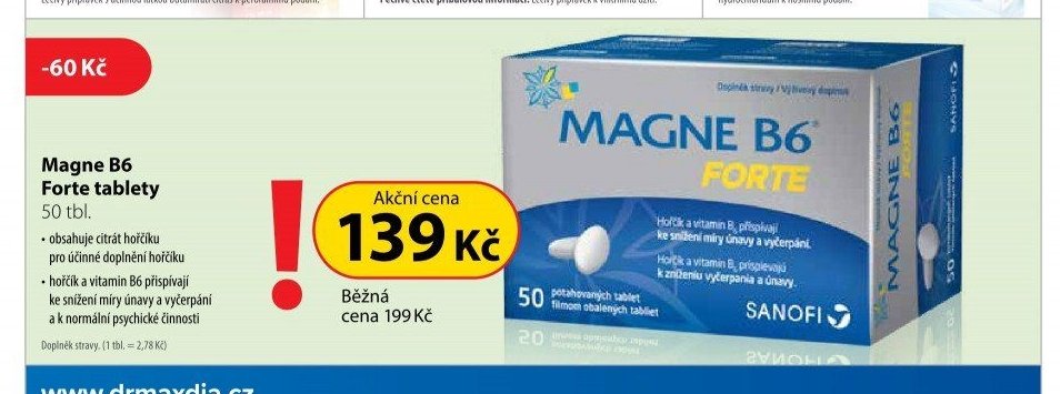 Magne B6 Forte tablety
