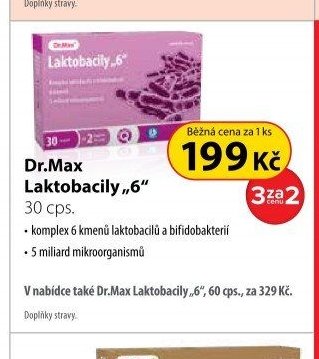 Dr.Max Laktobacily „6“ 30 cps.