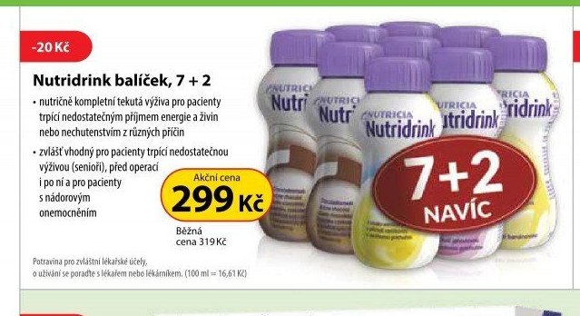 Nutridrink balíček, 7+2