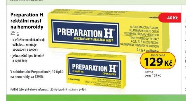 Preparation H rektální mast