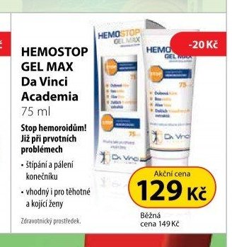 HEMOSTOP GEL MAX Da Vinci Academia