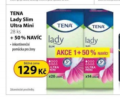 TENA Lady Slim Ultra Mini 28 ks + 50 % NAVÍC