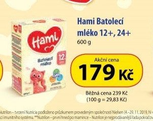 Hami Batolecí mléko 12+, 24+