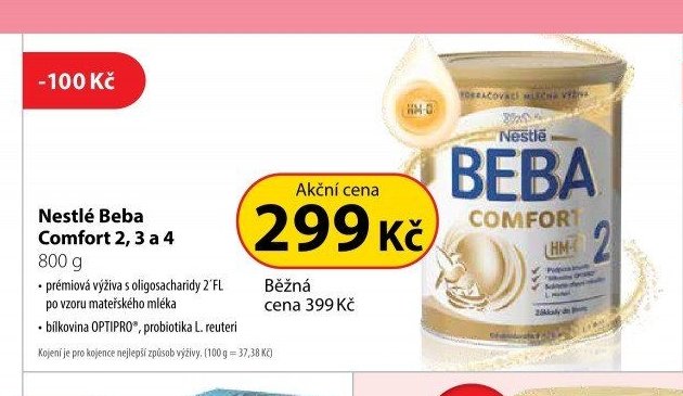 Nestlé Beba Comfort 2, 3 a 4 800 g