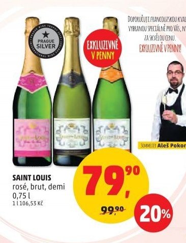 SAINT LOUIS rosé, brut, demi