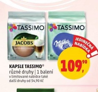 KAPSLE TASSIMO různé druhy