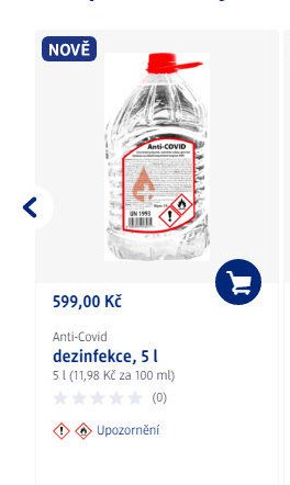 Anti-Covid dezinfekce, 5 l