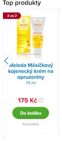 Weleda Měsíčkový kojenecký krém na opruzeniny