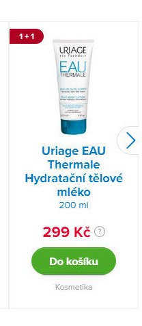 Uriage EAU Thermale Hydratační tělové mléko