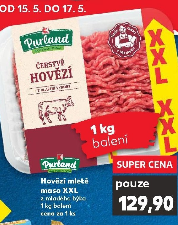Purland Hovězí mleté maso XXL