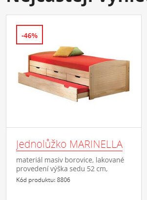 Jednolůžko MARINELLA