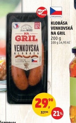 Klobása venkovská na gril