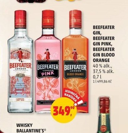 Beefeater Gin, Beefeater Gin Pink, Beefeater Gin Blood Orange 0,7 l