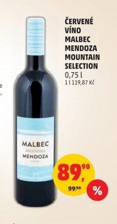 ČERVENÉ VÍNO MALBEC MENDOZA SELECTION