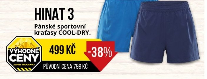 Pánské sportovní kraťasy COOL-DRY HINAT 3