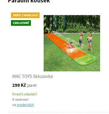 MAC TOYS Skluzavka