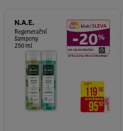 N.A.E. Regenerační šampony