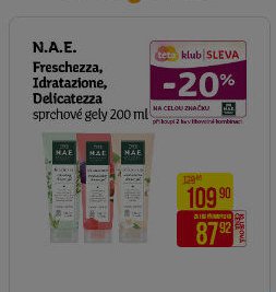 N.A.E. Freschezza, Idratazione, Delicatezza sprchové gely