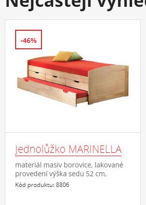 Jednolůžko MARINELLA