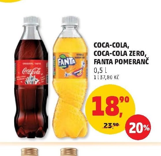 Coca-Cola, Coca-Cola Zero, Fanta Pomeranč