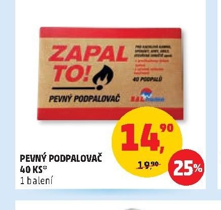 Pevný podpalovač 40 ks