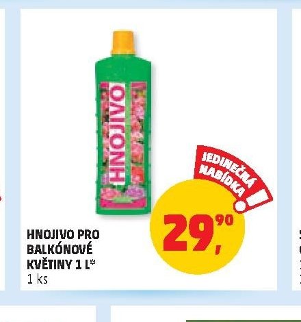 Hnojivo pro balkónové květiny 1 l