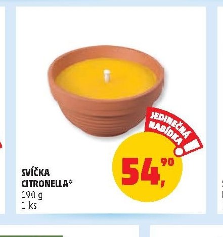 Svíčka citronella