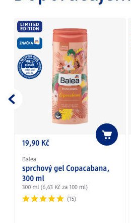 Balea sprchový gel Copacabana, 300 ml