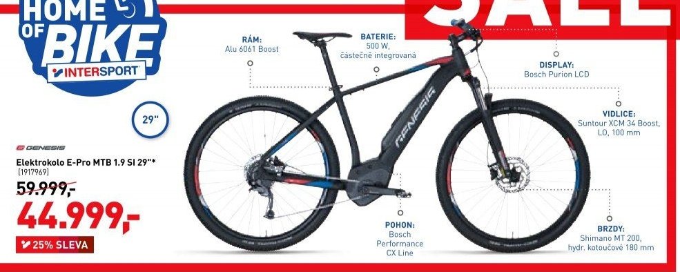 Elektrokolo E-Pro MTB 1.9 SI 29