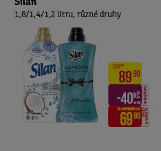 Silan 1,8/1,4/1,2 litru, různé druhy