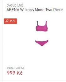 ARENA W Icons Mono Two Piece