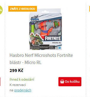 Hasbro Nerf Microshots Fortnite blástr - Micro RL