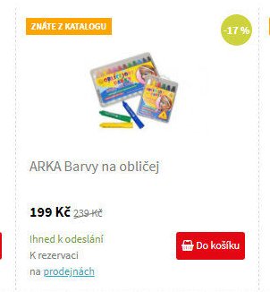 ARKA Barvy na obličej