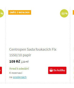 Centropen Sada foukacích Fix 1550/10 papír