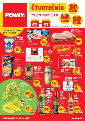 aktuální leták Penny Market 27.8.2020-2.9.2020