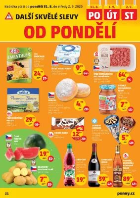 aktuální leták Penny Market 27.8.2020-2.9.2020